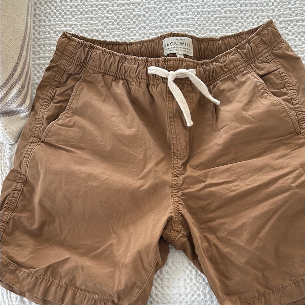 Jack Wills Tan Athletic Shorts with Elastic Waistband